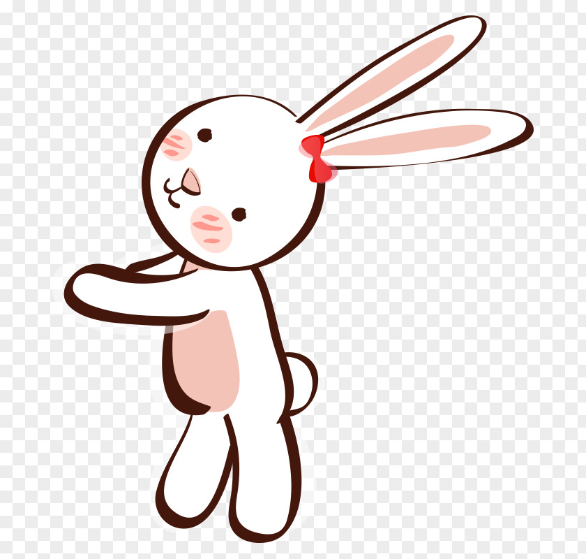 Qixi Festival,rabbit Festival Significant Other Rabbit Cartoon Avatar PNG
