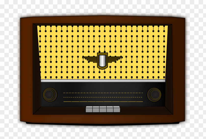 Retro Antique Radio Microphone Receiver PNG