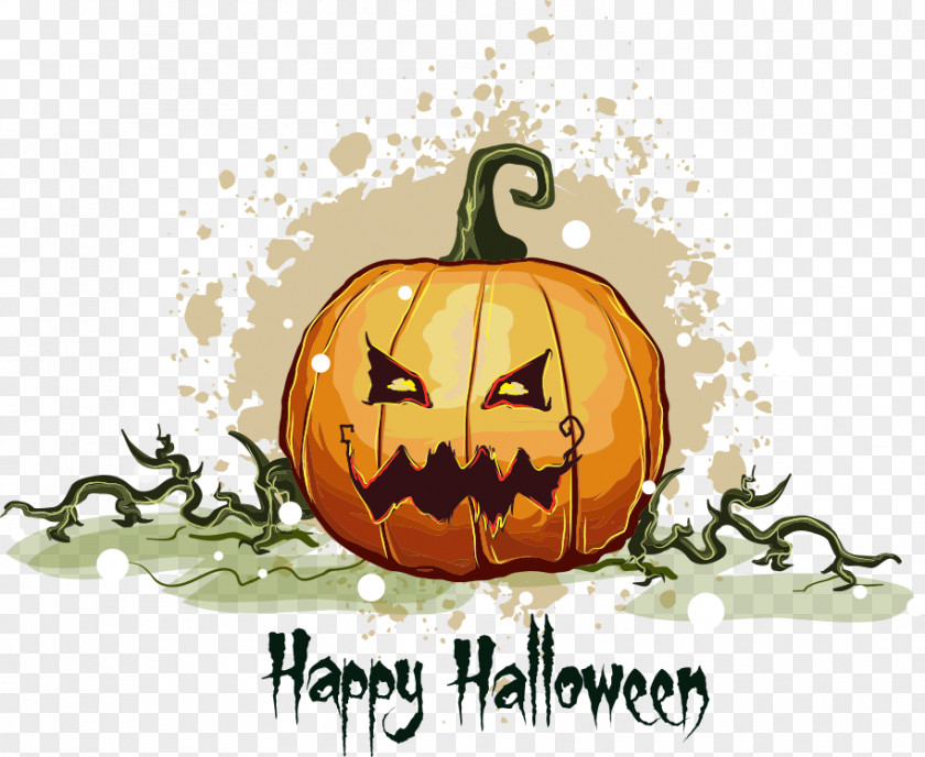 Vector Halloween Sign Jack-o'-lantern Trick-or-treating PNG