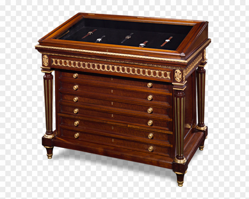 Antique Cabinetry Bedside Tables Furniture Display Case PNG