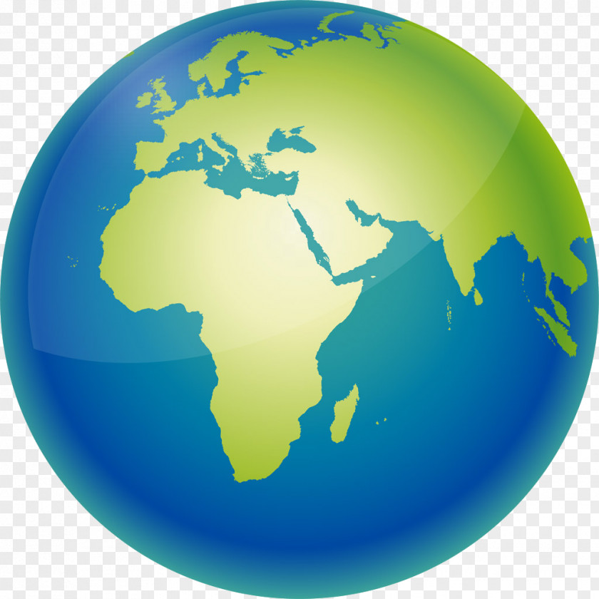 Blue Earth United States Europe Globe World Map PNG