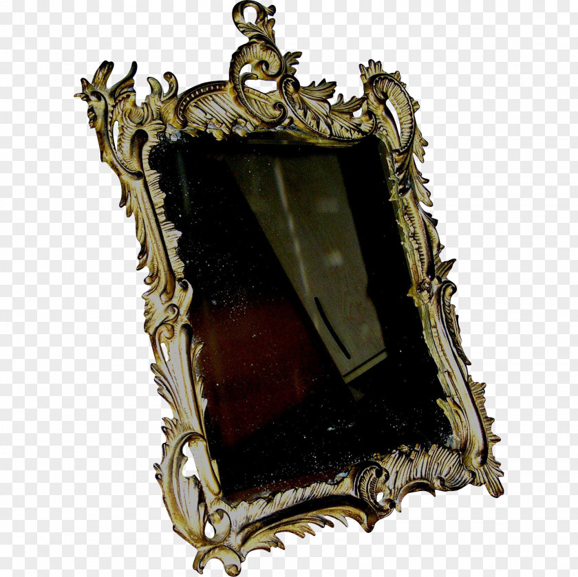 Brass Bronze Picture Frames Mirror Ormolu PNG