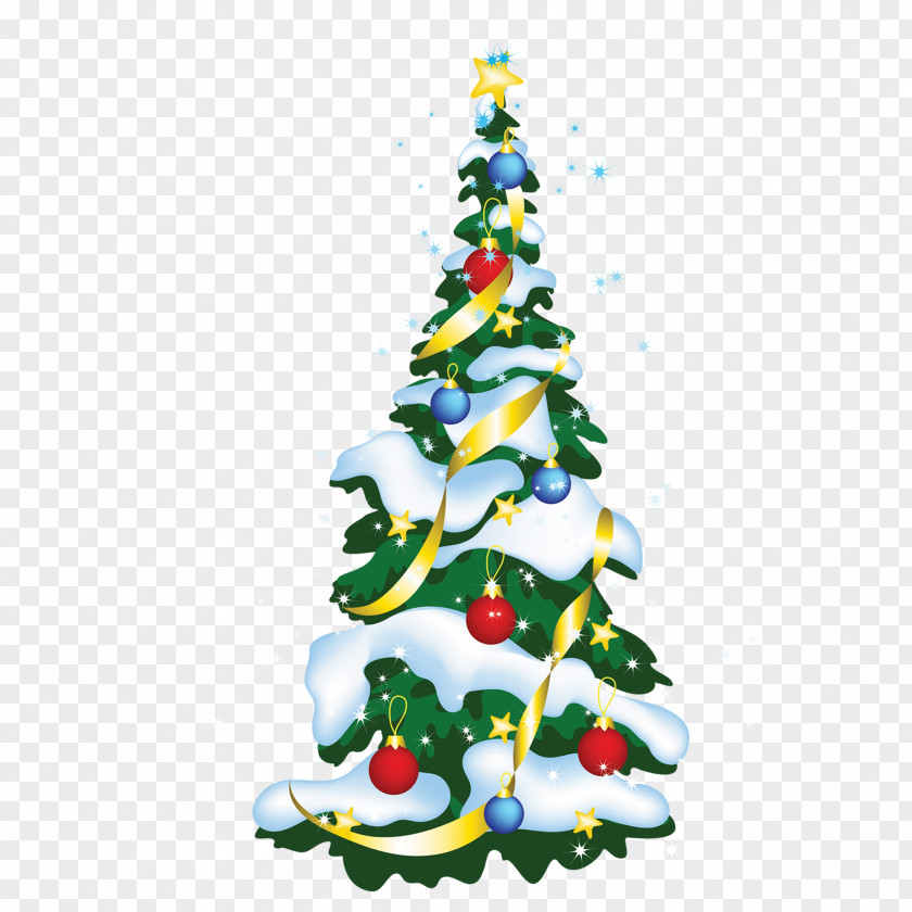 Christmas Tree Santa Claus Snowman Greeting Card Holiday PNG
