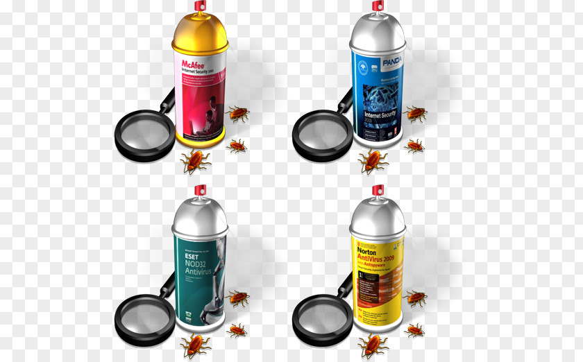 Cockroach Spray Insecticide Antivirus Software Icon PNG
