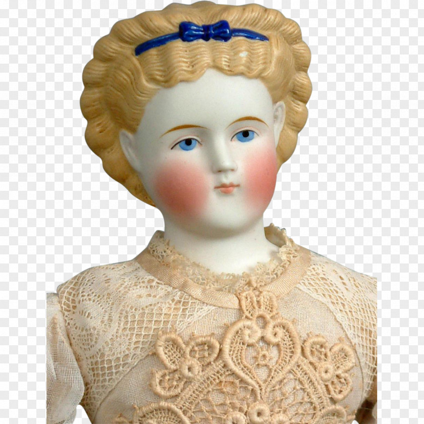 Doll Updo French Twist Bisque Porcelain PNG
