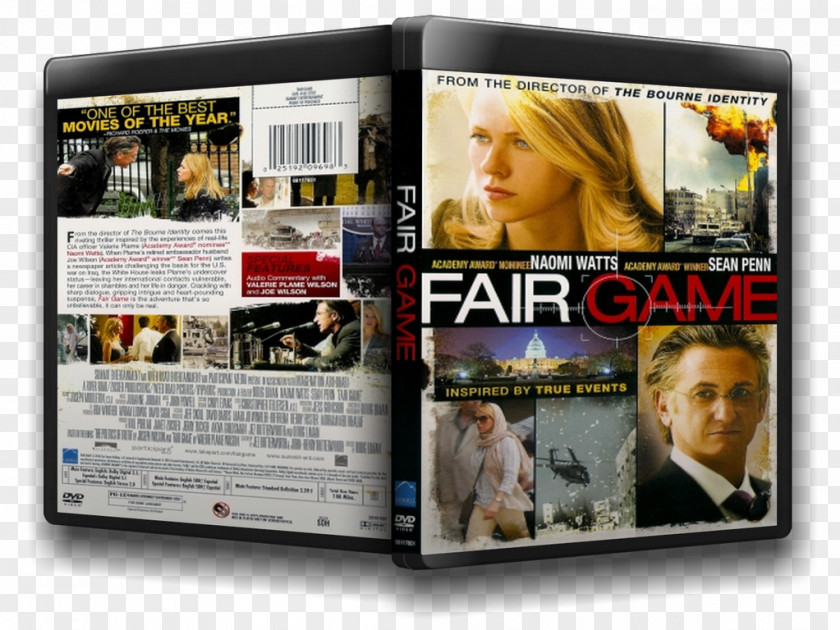 Fair Game Film Blu-ray Disc DVD Label Poster PNG