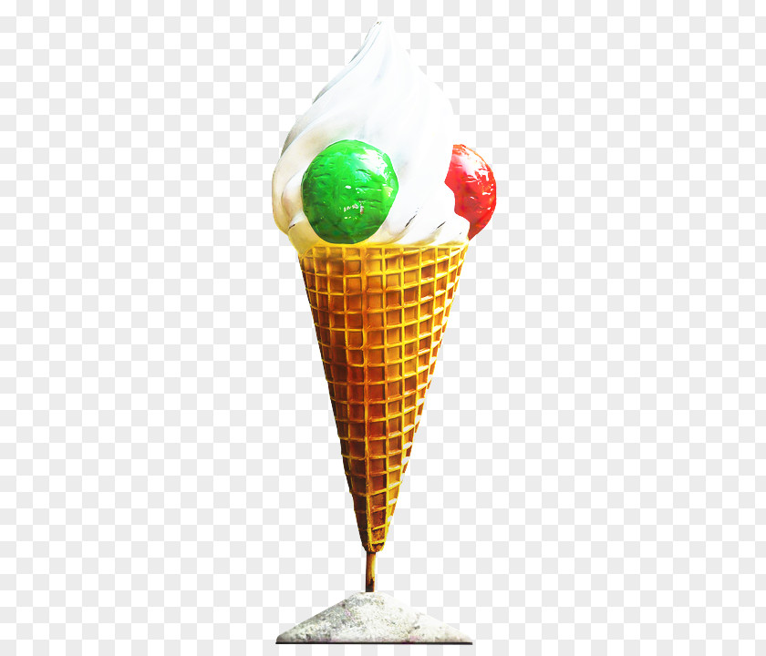 Pistachio Ice Cream Ingredient Cone Background PNG
