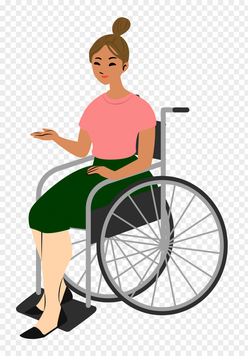 Sitting Wheelchair PNG