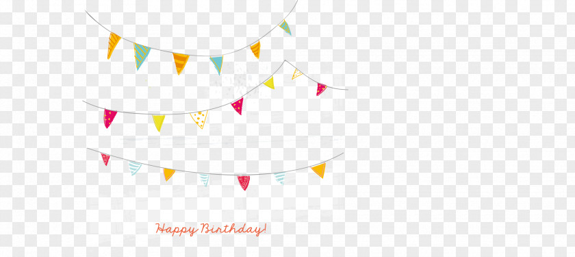 Vector Birthday Card Bunting Paper Graphic Design Text Illustration PNG
