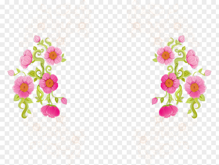 Design Picture Frames Flower Clip Art PNG
