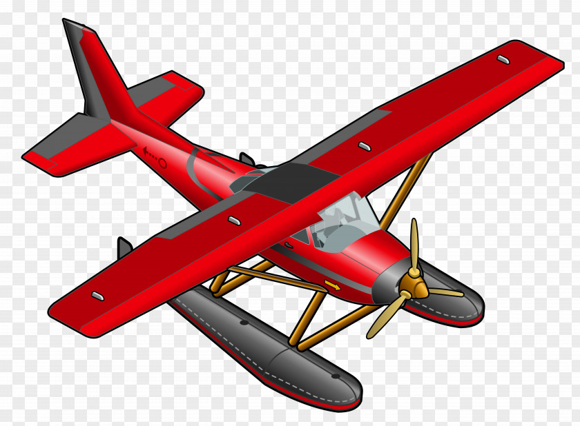 Red Plane Transparent Clipart Airplane Aircraft Clip Art PNG