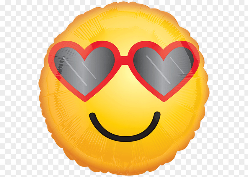 Balloon Heart Emoji Love Party PNG