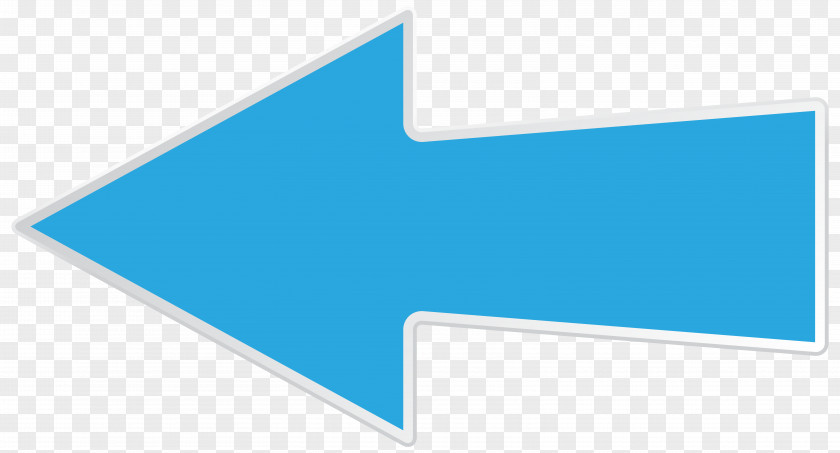 Blue Left Arrow Transparent Clip Art Image Brand Logo Line Angle PNG