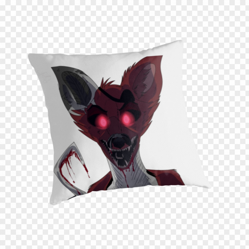 Nightmare Foxy Throw Pillows Cushion Snout PNG