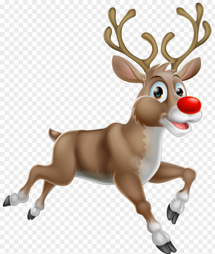 Transparent Christmas Rudolph PNG Clipart Santa Claus's Reindeer PNG