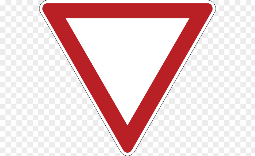 Yield Sign Priority Signs Traffic To The Right Hak Utama Pada Persimpangan PNG