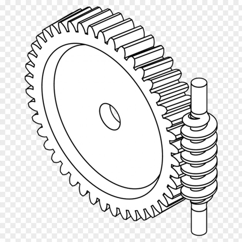 Angle Spiral Bevel Gear Worm Drive Shaft PNG