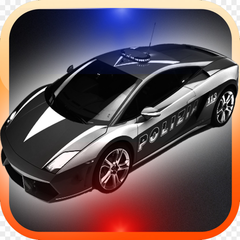 Car Lamborghini Gallardo Police Chase Smash Street Drive Simulator 3D Android PNG
