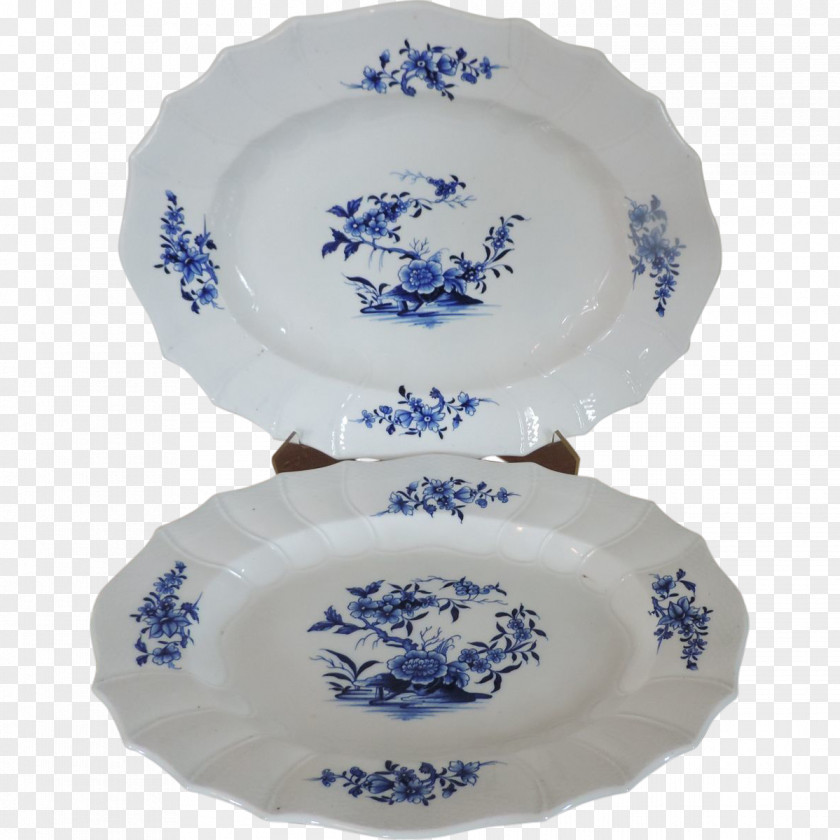 Plate Blue And White Pottery Ceramic Platter Tableware PNG