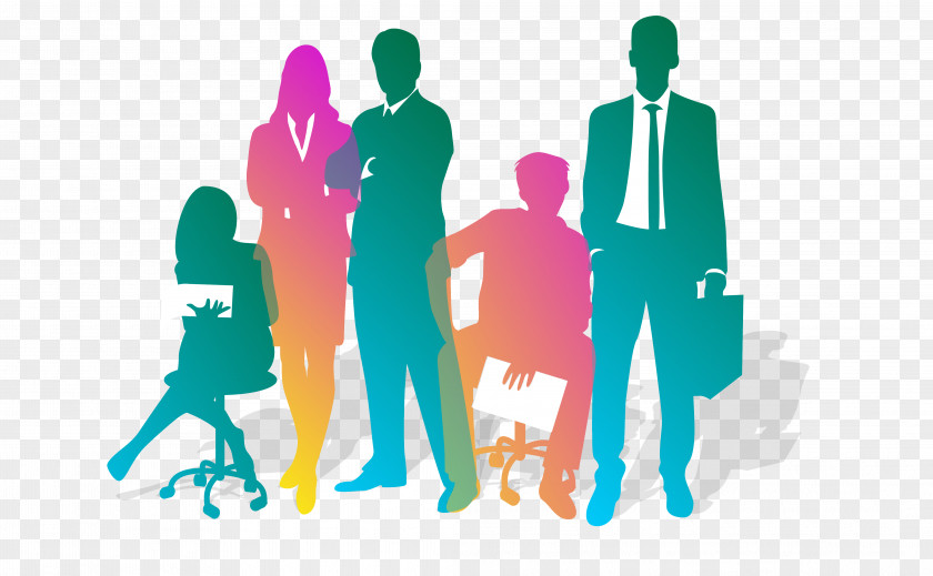 Team Silhouette Figures Business Teamwork PNG