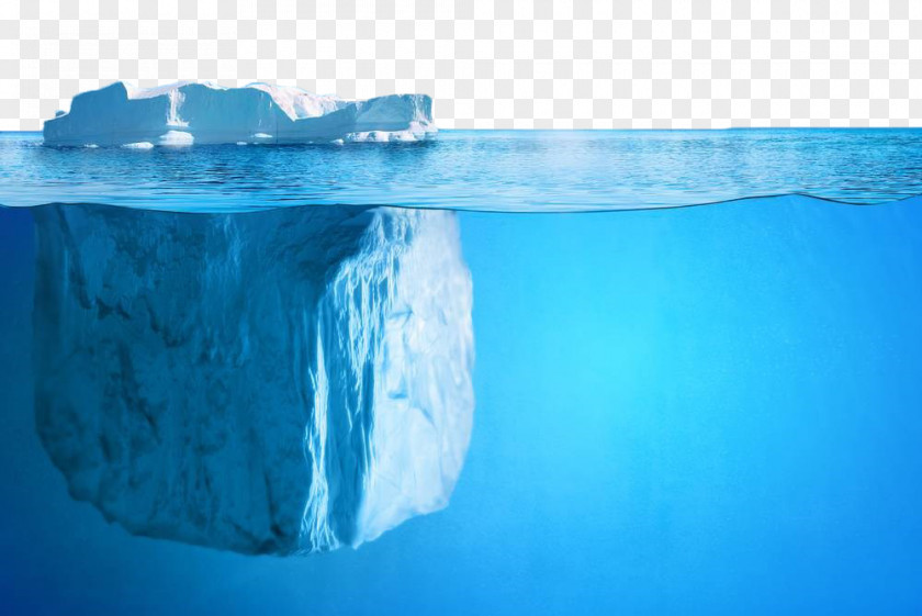 Underwater Iceberg Antarctic Royalty-free Stock Photography PNG