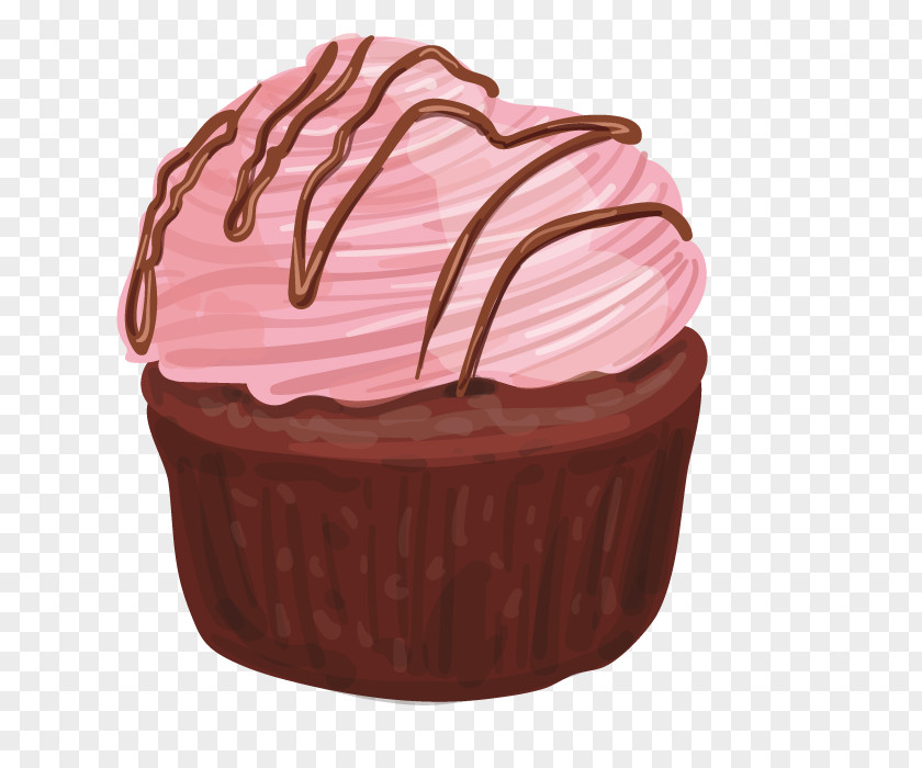 Vector Chocolate Food Cupcake Bonbon Cream Cake Muffin PNG