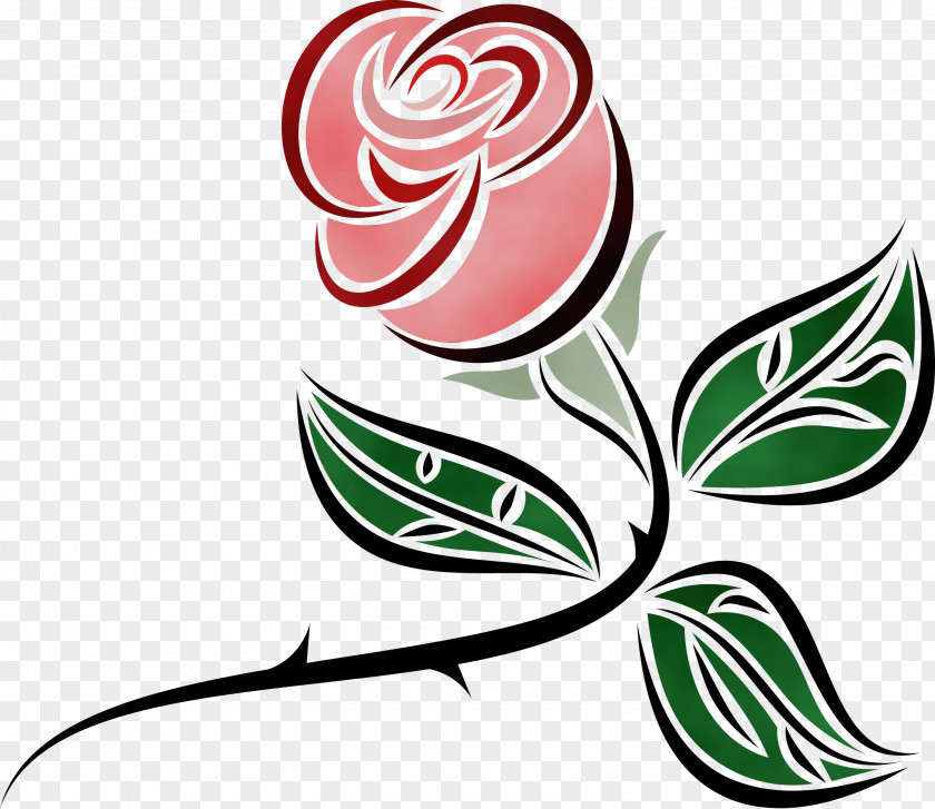Line Art Flower Leaf Plant Clip Logo PNG