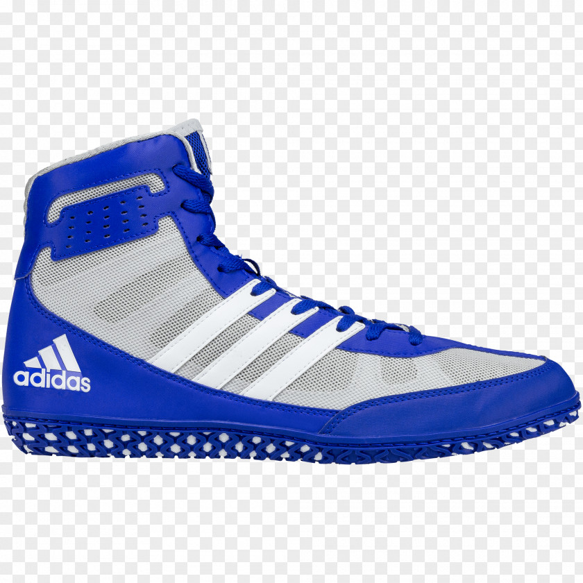 Red White Blue Adidas Wrestling Shoe Boot Sneakers PNG