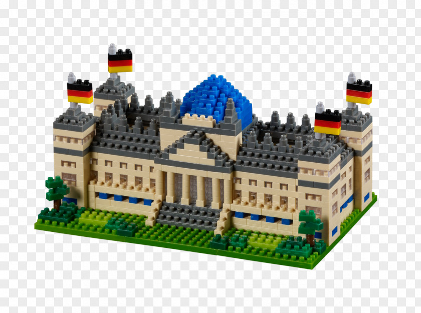 Reichstag Berlin (Level 4) Brixies 3D-Motif Building Blocks Empire State (Multi-Colour) 3D-PuzzleReichstag BRIXIES Nano 3D Puzzle PNG