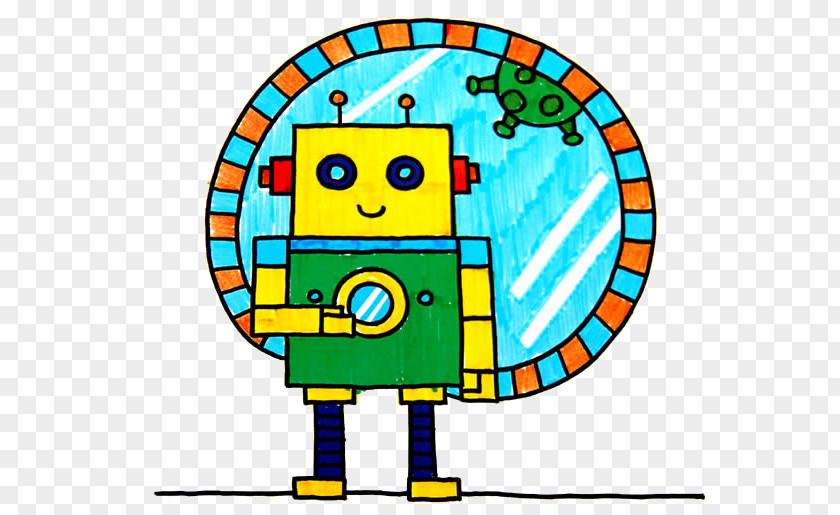 Cartoon Robots Blue Robot PNG