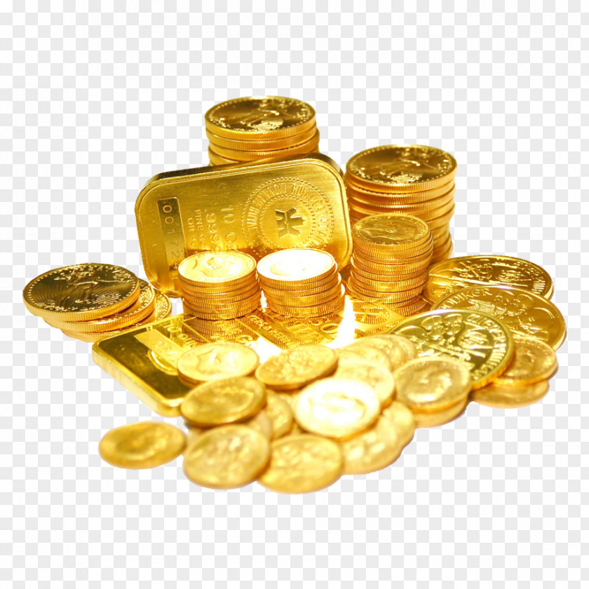 Gold As An Investment Coin Money PNG