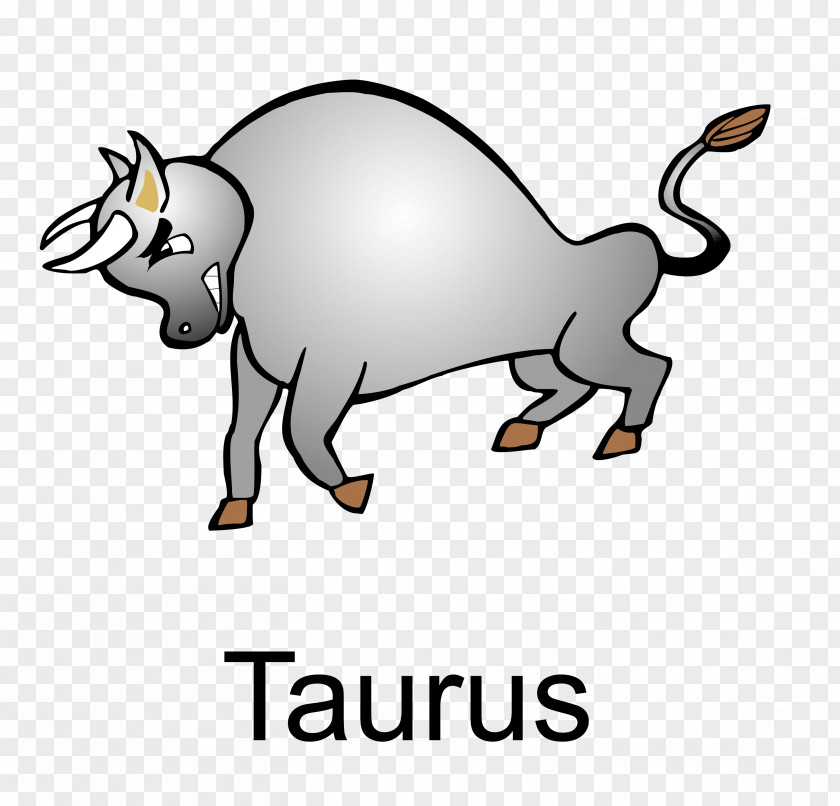 Vector Cartoon Taurus Material Astrological Sign Horoscope Zodiac Gemini PNG