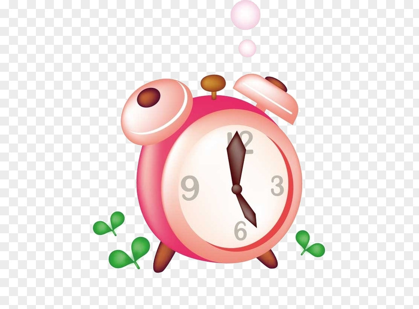 Alarm Clock Pink Icon PNG