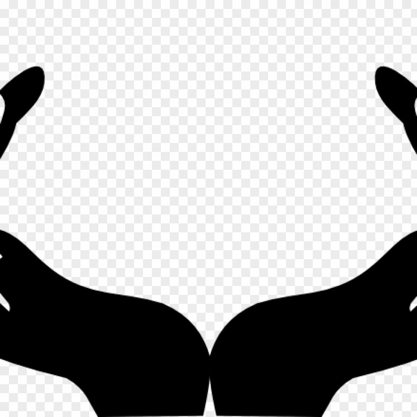 Blackandwhite Black Praying Hands PNG