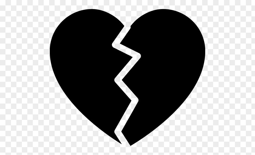 Broken Heart Black And White PNG and clipart PNG