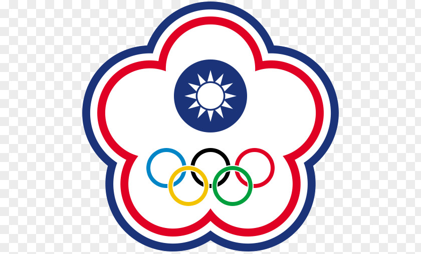 Flag Chinese Taipei Olympic 2018 Winter Olympics Games PNG