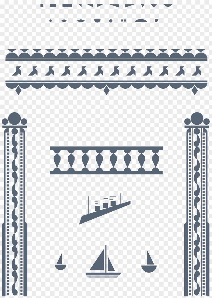 Great Gatsby Borders Art Blog Pattern PNG