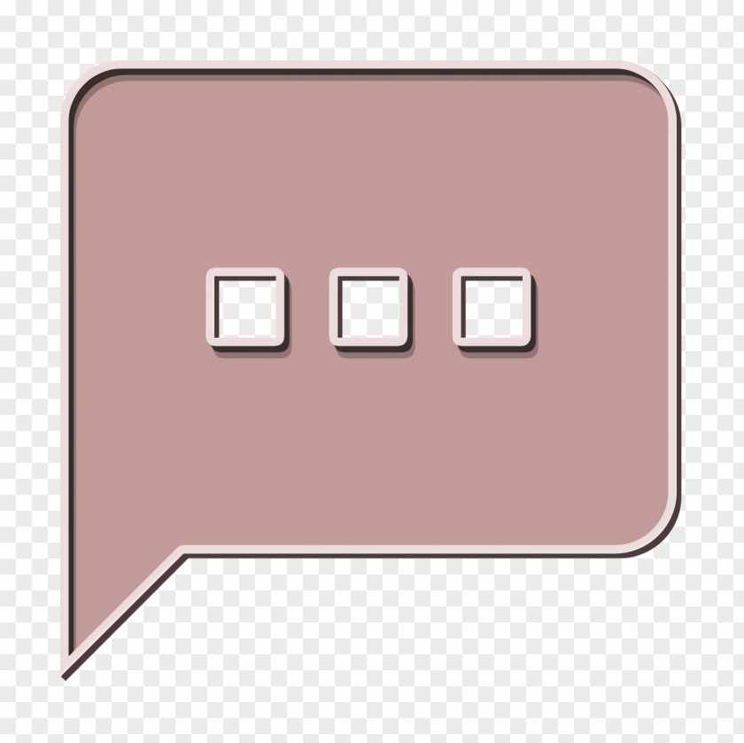 Metal Rectangle Textsms Icon PNG