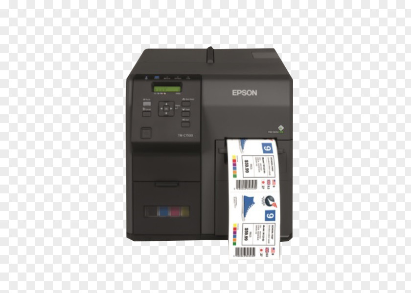 Stretching Label Printer Epson ColorWorks TM-C7500 PNG