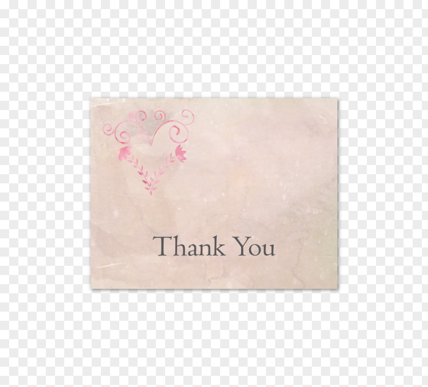 Thank You Card Place Mats Pink M PNG