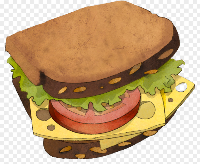 Typo Open Sandwich Breakfast Hamburger Ham And Cheese PNG