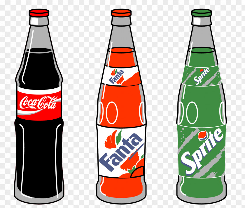 Vector Bottled Coca-Cola Beverages Soft Drink Pepsi Clip Art PNG
