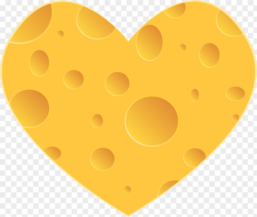 Yellow Cartoon Love Cheese Cream Milk Food PNG