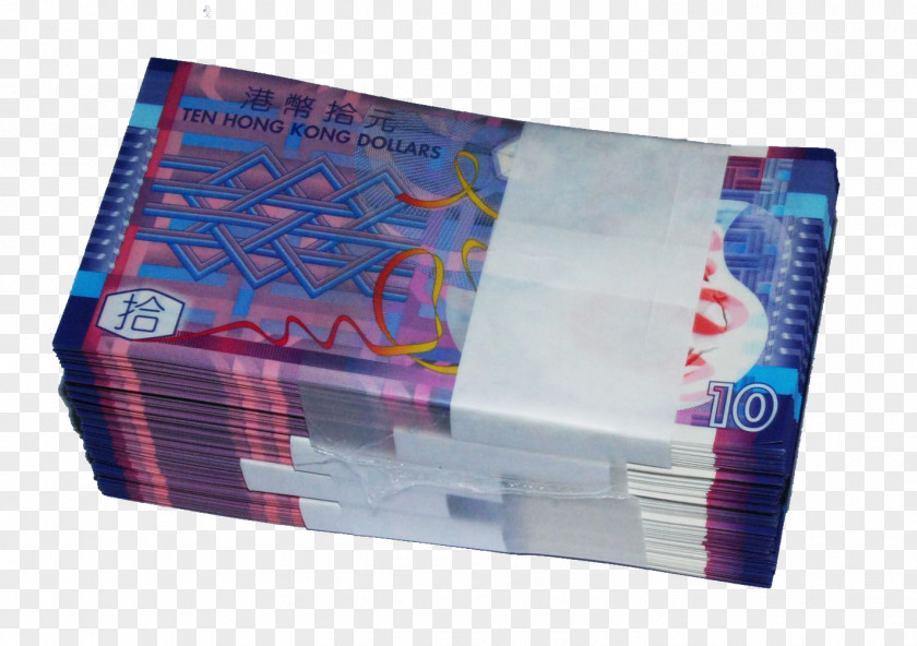 A Stack Of Ten Dollar Bill Hong Kong United States Ten-dollar Polymer Banknote PNG