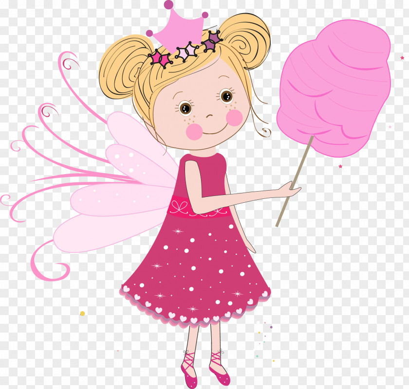 Cute Cartoon Angel Marshmallow Cotton Candy PNG