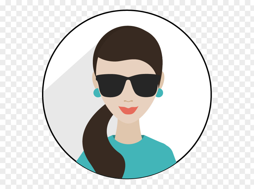 Ear Smile Cartoon Sunglasses PNG