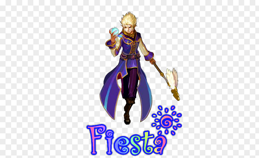 Fiesta Online 7 Toy Purple Figurine Fictional Character Costume Design PNG