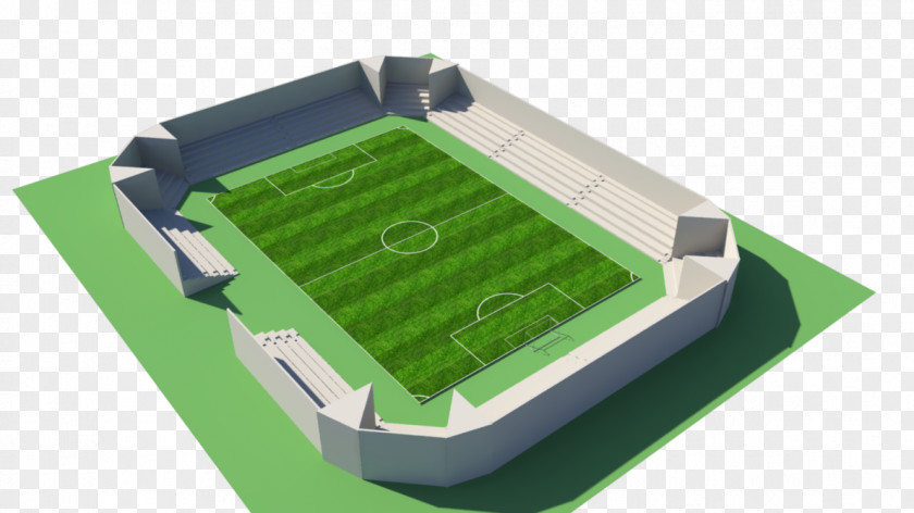 Football Stadium Pixel Art PNG