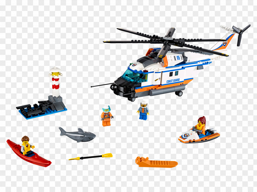 Toy LEGO 60166 City Heavy-duty Rescue Helicopter Lego PNG