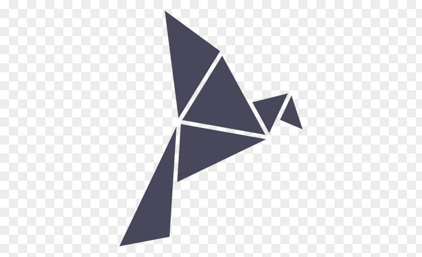 Origami Logo Paper PNG